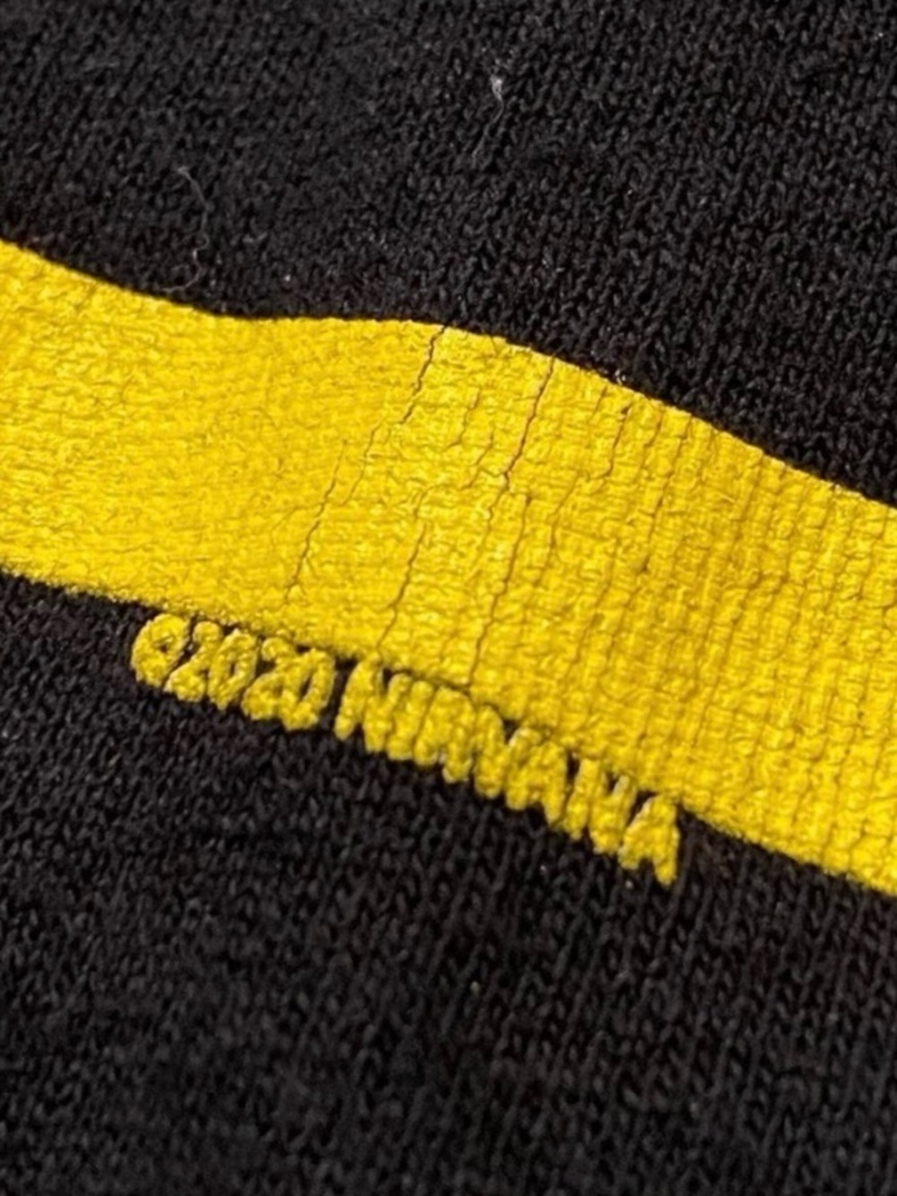Nirvana Band Tee XL Black Smiley Face 90s Grunge Rock Graphic T-Shirt - Picture 5 of 6